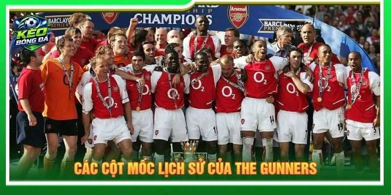 Các cột mốc lịch sử của The Gunners