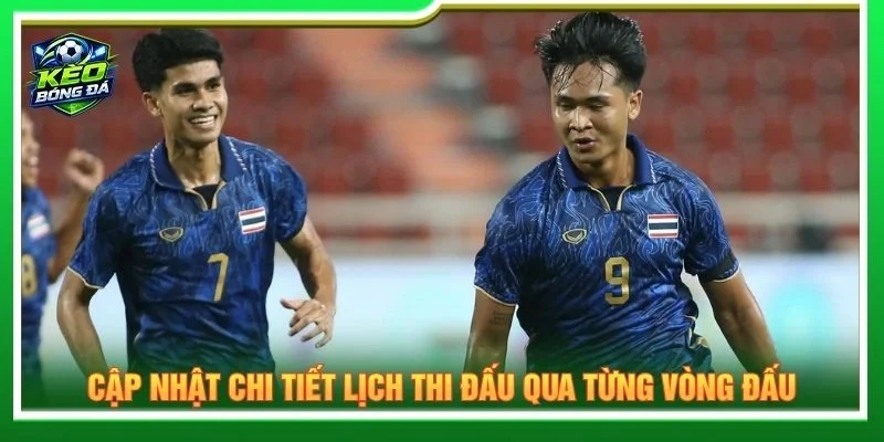 Cập nhật chi tiết lịch thi đấu qua từng vòng đấu