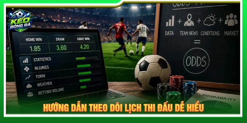Cập nhật lịch thi đấu bóng đá với hướng dẫn đơn giản