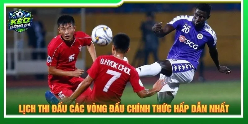 Lịch thi đấu các vòng đấu chính thức hấp dẫn nhất