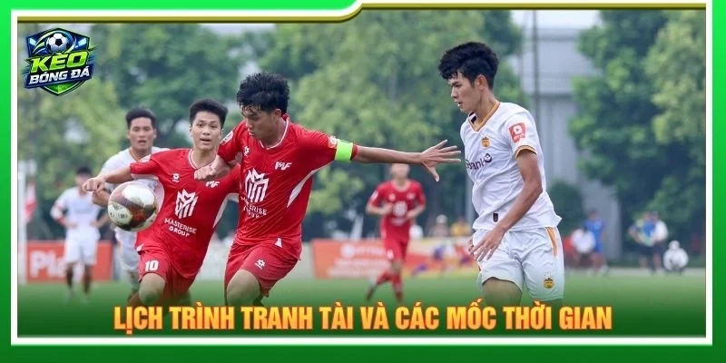 Lịch trình tranh tài và các mốc thời gian