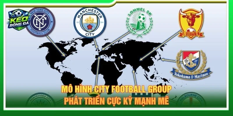 Mô hình City Football Group phát triển cực kỳ mạnh mẽ