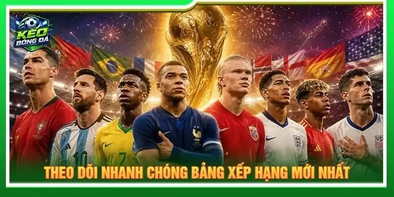 Theo dõi nhanh chóng bảng xếp hạng mới nhất