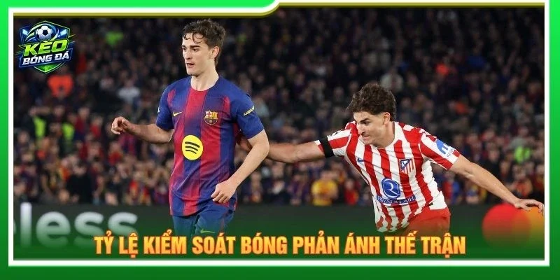 Tỷ lệ kiểm soát bóng phản ánh thế trận